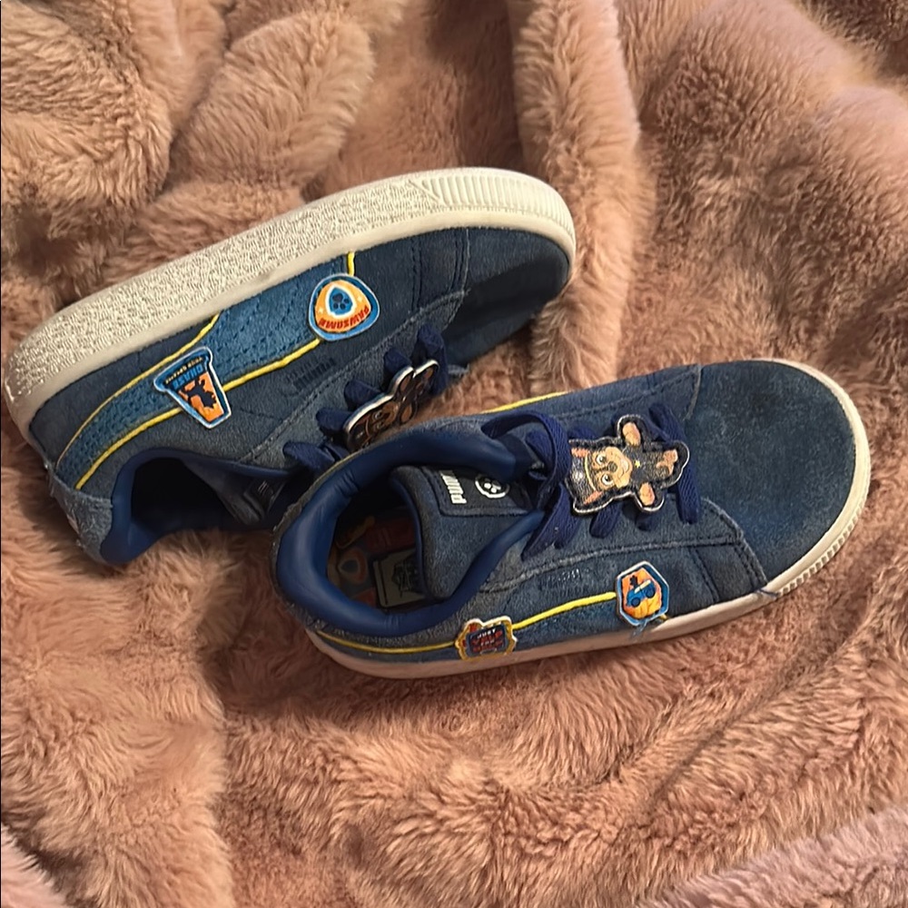 Puma Blue and White Chase Paw Patrol Sneakers